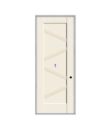 THERMATRU 6'8" Or 8'0" Smooth Star Fiberglass Panel Exterior Prehung Door S3601R-DDBF2  S83601R-DDBF2