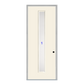 THERMATRU  6'8" Or 8'0" Smooth Star Fiberglass Contemporary Linea Insulated Glass Exterior Prehung Door