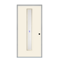 THERMATRU  6'8" Or 8'0" Smooth Star Fiberglass Contemporary Linea Insulated Glass Exterior Prehung Door