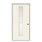 THERMATRU  6'8" Or 8'0" Smooth Star Fiberglass Contemporary Linea Insulated Glass Exterior Prehung Door