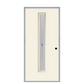 THERMATRU  6'8" Or 8'0" Smooth Star Fiberglass Contemporary Linea Insulated Glass Exterior Prehung Door