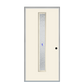THERMATRU  6'8" Or 8'0" Smooth Star Fiberglass Contemporary Linea Insulated Glass Exterior Prehung Door