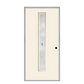 THERMATRU  6'8" Or 8'0" Smooth Star Fiberglass Contemporary Linea Insulated Glass Exterior Prehung Door