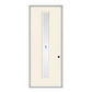 THERMATRU  6'8" Or 8'0" Smooth Star Fiberglass Contemporary Linea Insulated Glass Exterior Prehung Door