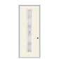 THERMATRU  6'8" Or 8'0" Smooth Star Fiberglass Contemporary Linea Insulated Glass Exterior Prehung Door