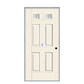 THERMATRU 6'8", Or 8'0" Smooth Star Fiberglass Top Lite Insulated Glass Exterior Prehung Door