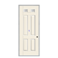 THERMATRU 6'8", Or 8'0" Smooth Star Fiberglass Top Lite Insulated Glass Exterior Prehung Door