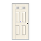 THERMATRU 6'8", Or 8'0" Smooth Star Fiberglass Top Lite Insulated Glass Exterior Prehung Door