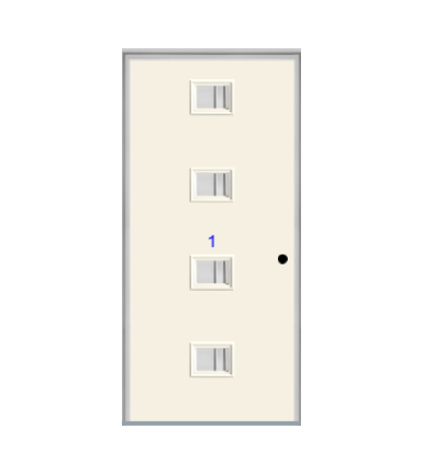 THERMATRU 6'8" Or 8'0" Smooth Star Fiberglass Contemporary Echo Insulated Glass Exterior Prehung Door  S4CL S4XC  S4XJ  S4XN  S4XR  S4XE  S4XK  S84CL S84XC S84XJ S84XN S84XR  S84XE S84XK