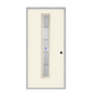 THERMATRU  6'8" Or 8'0" Smooth Star Fiberglass Contemporary Linea Insulated Glass Exterior Prehung Door