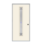 THERMATRU  6'8" Or 8'0" Smooth Star Fiberglass Contemporary Linea Insulated Glass Exterior Prehung Door