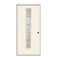 THERMATRU  6'8" Or 8'0" Smooth Star Fiberglass Contemporary Linea Insulated Glass Exterior Prehung Door