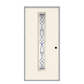 THERMATRU  6'8" Or 8'0" Smooth Star Fiberglass Contemporary Linea Insulated Glass Exterior Prehung Door