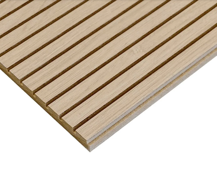 MASISA Carvalo Or Bosco 1/2" X 8.6" X 97.6" Walnut Or Oak MDF  Micro Fluted Accent Wall Woodgrain Panels Molding (4-Pack)