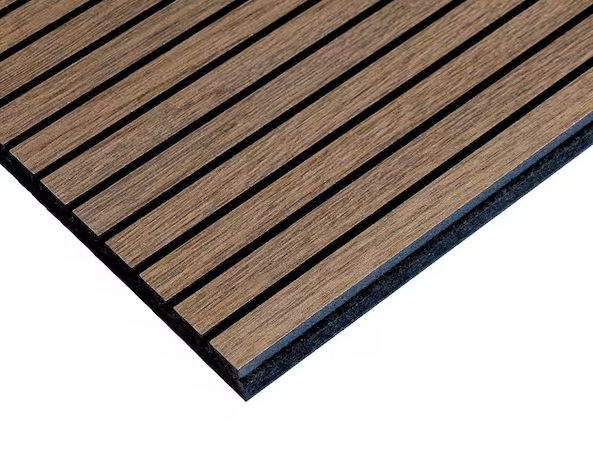 MASISA Carvalo Or Bosco 1/2" X 8.6" X 97.6" Walnut Or Oak MDF  Micro Fluted Accent Wall Woodgrain Panels Molding (4-Pack)