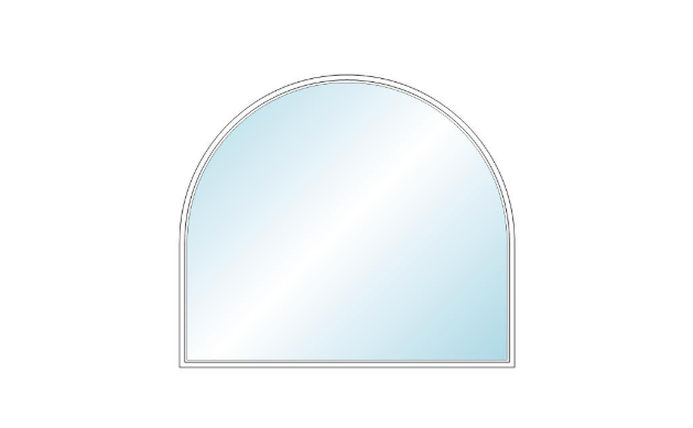 ANDERSEN 400 Series Specialty Springline Window 64 1/2" Wide Fixed Vinyl Exterior Wood Interior Low-E4 Dual Pane Argon Full Glass Grilles/Tempered Optional SE5406, SE541, SE542, SE543, SE5435, SE544, SE5445, SE545, SE5455 Or SE546