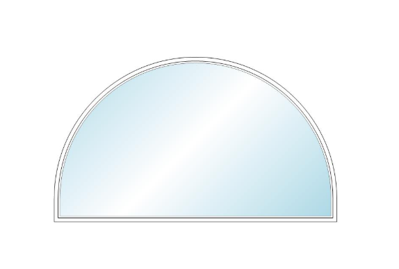 ANDERSEN 400 Series Specialty Springline Window 72" Wide Fixed Vinyl Exterior Wood Interior Low-E4 Dual Pane Argon Full Glass Grilles/Tempered Optional SE6006, SE601, SE602, SE603, SE6035, SE604, SE6045, SE605, SE6055 Or SE606