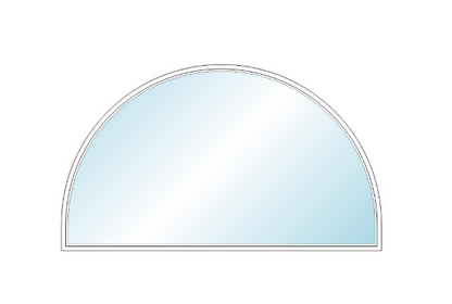 ANDERSEN 400 Series Specialty Springline Window 72" Wide Fixed Vinyl Exterior Wood Interior Low-E4 Dual Pane Argon Full Glass Grilles/Tempered Optional SE6006, SE601, SE602, SE603, SE6035, SE604, SE6045, SE605, SE6055 Or SE606