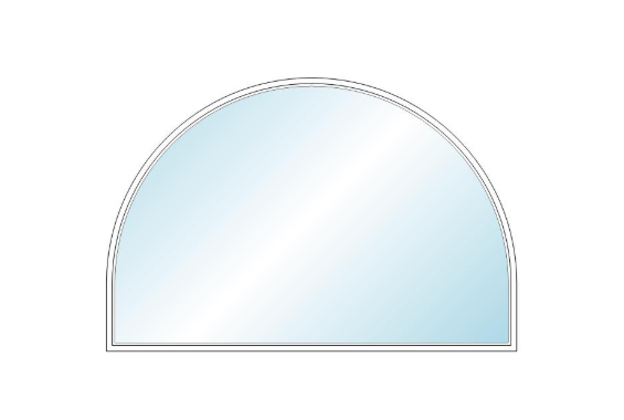 ANDERSEN 400 Series Specialty Springline Window 72" Wide Fixed Vinyl Exterior Wood Interior Low-E4 Dual Pane Argon Full Glass Grilles/Tempered Optional SE6006, SE601, SE602, SE603, SE6035, SE604, SE6045, SE605, SE6055 Or SE606