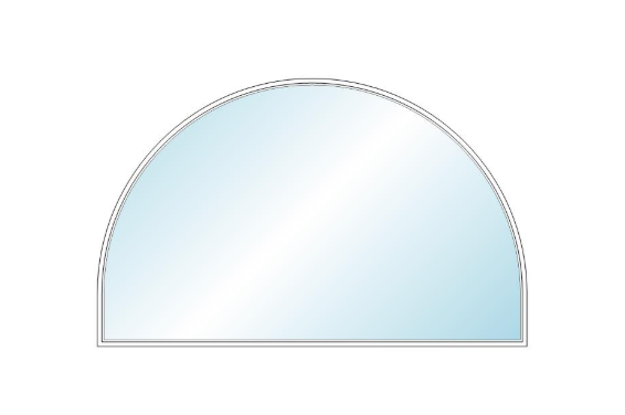 ANDERSEN 400 Series Specialty Springline Window 96" Wide Fixed Vinyl Exterior Wood Interior Low-E4 Dual Pane Argon Full Glass Grilles/Tempered Optional SP8006, SP801 Or SP802