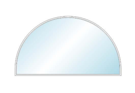ANDERSEN 400 Series Specialty Springline Window 95 1/8" Wide Fixed Vinyl Exterior Wood Interior Low-E4 Dual Pane Argon Full Glass Grilles/Tempered Optional ELFW8006, ELFW801 Or ELFW802