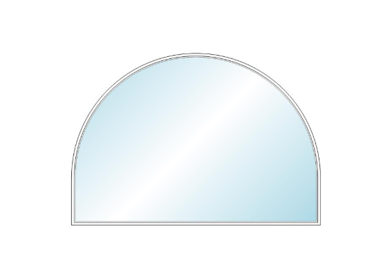 ANDERSEN 400 Series Specialty Springline Window 95 1/8" Wide Fixed Vinyl Exterior Wood Interior Low-E4 Dual Pane Argon Full Glass Grilles/Tempered Optional ELFW8006, ELFW801 Or ELFW802