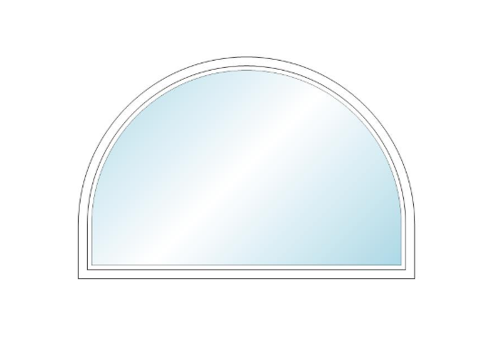 ANDERSEN 400 Series Specialty Springline Window 37.5" Wide Fixed Vinyl Exterior Wood Interior Low-E4 Dual Pane Argon Full Glass Grilles/Tempered Optional SE3106, SE311, SE312, SE313, SE3135, SE314, SE3145, SE315, SE3155, Or SE316