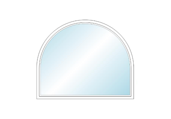 ANDERSEN 400 Series Specialty Springline Window 37.5" Wide Fixed Vinyl Exterior Wood Interior Low-E4 Dual Pane Argon Full Glass Grilles/Tempered Optional SE3106, SE311, SE312, SE313, SE3135, SE314, SE3145, SE315, SE3155, Or SE316