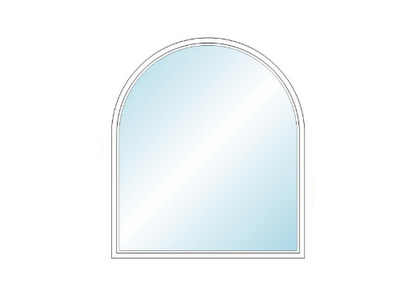 ANDERSEN 400 Series Specialty Springline Window 37.5" Wide Fixed Vinyl Exterior Wood Interior Low-E4 Dual Pane Argon Full Glass Grilles/Tempered Optional SE3106, SE311, SE312, SE313, SE3135, SE314, SE3145, SE315, SE3155, Or SE316