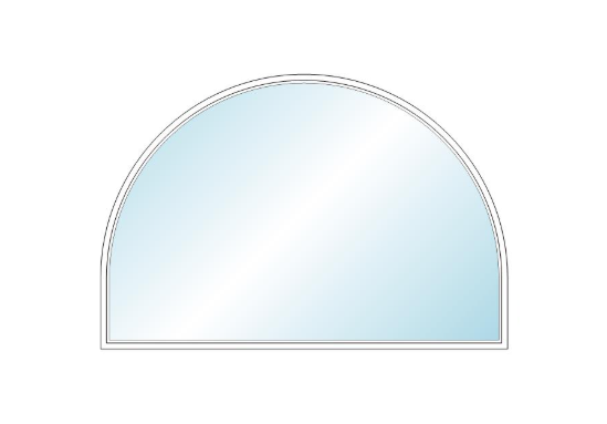 ANDERSEN 400 Series Specialty Springline Window 68 1/2" Wide Fixed Vinyl Exterior Wood Interior Low-E4 Dual Pane Argon Full Glass Grilles/Tempered Optional SE5806, SE581, SE582, SE583, SE5835, SE584, SE5845, SE585, SE5855 Or SE586