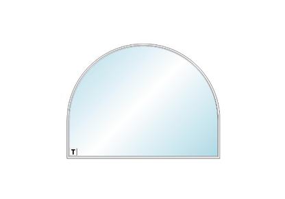ANDERSEN 400 Series Specialty Springline Window 96" Wide Fixed Vinyl Exterior Wood Interior Low-E4 Dual Pane Argon Full Glass Grilles/Tempered Optional SP8006, SP801 Or SP802