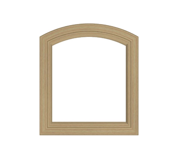 ANDERSEN 400 Series Specialty Equal Leg Arch Casement Window 24 1/8" Wide Fixed Vinyl Exterior Wood Interior Low-E4 Dual Pane Argon Full Glass Grilles/Tempered Optional AFC106, AFC11, AFC12, AFC13, AFC135, AFC14, AFC145, AFC15, AFC155, AFC16 Or AFC18