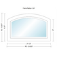 ANDERSEN 400 Series Specialty Equal Leg Arch Casement Window 24 1/8" Wide Fixed Vinyl Exterior Wood Interior Low-E4 Dual Pane Argon Full Glass Grilles/Tempered Optional AFC106, AFC11, AFC12, AFC13, AFC135, AFC14, AFC145, AFC15, AFC155, AFC16 Or AFC18