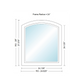 ANDERSEN 400 Series Specialty Equal Leg Arch Casement Window 24 1/8" Wide Fixed Vinyl Exterior Wood Interior Low-E4 Dual Pane Argon Full Glass Grilles/Tempered Optional AFC106, AFC11, AFC12, AFC13, AFC135, AFC14, AFC145, AFC15, AFC155, AFC16 Or AFC18