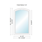 ANDERSEN 400 Series Specialty Equal Leg Arch Casement Window 24 1/8" Wide Fixed Vinyl Exterior Wood Interior Low-E4 Dual Pane Argon Full Glass Grilles/Tempered Optional AFC106, AFC11, AFC12, AFC13, AFC135, AFC14, AFC145, AFC15, AFC155, AFC16 Or AFC18