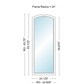 ANDERSEN 400 Series Specialty Equal Leg Arch Casement Window 24 1/8" Wide Fixed Vinyl Exterior Wood Interior Low-E4 Dual Pane Argon Full Glass Grilles/Tempered Optional AFC106, AFC11, AFC12, AFC13, AFC135, AFC14, AFC145, AFC15, AFC155, AFC16 Or AFC18