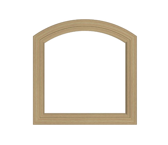 Andersen 400 Series Specialty Equal Leg Arch Window 28 3/8" Wide Fixed Vinyl Exterior Wood Interior Low-E4 Dual Pane Argon Full Glass Grilles/Tempered Optional AFCW106, AFCW11, AFCW12, AFCW13, AFCW135,AFCW14, AFCW145, AFCW15, AFCW155, AFCW16 Or AFCW18