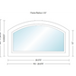 Andersen 400 Series Specialty Equal Leg Arch Window 28 3/8" Wide Fixed Vinyl Exterior Wood Interior Low-E4 Dual Pane Argon Full Glass Grilles/Tempered Optional AFCW106, AFCW11, AFCW12, AFCW13, AFCW135,AFCW14, AFCW145, AFCW15, AFCW155, AFCW16 Or AFCW18