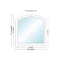 Andersen 400 Series Specialty Equal Leg Arch Window 28 3/8" Wide Fixed Vinyl Exterior Wood Interior Low-E4 Dual Pane Argon Full Glass Grilles/Tempered Optional AFCW106, AFCW11, AFCW12, AFCW13, AFCW135,AFCW14, AFCW145, AFCW15, AFCW155, AFCW16 Or AFCW18
