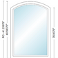 Andersen 400 Series Specialty Equal Leg Arch Window 28 3/8" Wide Fixed Vinyl Exterior Wood Interior Low-E4 Dual Pane Argon Full Glass Grilles/Tempered Optional AFCW106, AFCW11, AFCW12, AFCW13, AFCW135,AFCW14, AFCW145, AFCW15, AFCW155, AFCW16 Or AFCW18