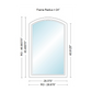Andersen 400 Series Specialty Equal Leg Arch Window 28 3/8" Wide Fixed Vinyl Exterior Wood Interior Low-E4 Dual Pane Argon Full Glass Grilles/Tempered Optional AFCW106, AFCW11, AFCW12, AFCW13, AFCW135,AFCW14, AFCW145, AFCW15, AFCW155, AFCW16 Or AFCW18