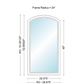 Andersen 400 Series Specialty Equal Leg Arch Window 28 3/8" Wide Fixed Vinyl Exterior Wood Interior Low-E4 Dual Pane Argon Full Glass Grilles/Tempered Optional AFCW106, AFCW11, AFCW12, AFCW13, AFCW135,AFCW14, AFCW145, AFCW15, AFCW155, AFCW16 Or AFCW18