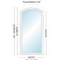 Andersen 400 Series Specialty Equal Leg Arch Window 28 3/8" Wide Fixed Vinyl Exterior Wood Interior Low-E4 Dual Pane Argon Full Glass Grilles/Tempered Optional AFCW106, AFCW11, AFCW12, AFCW13, AFCW135,AFCW14, AFCW145, AFCW15, AFCW155, AFCW16 Or AFCW18