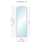 Andersen 400 Series Specialty Equal Leg Arch Window 28 3/8" Wide Fixed Vinyl Exterior Wood Interior Low-E4 Dual Pane Argon Full Glass Grilles/Tempered Optional AFCW106, AFCW11, AFCW12, AFCW13, AFCW135,AFCW14, AFCW145, AFCW15, AFCW155, AFCW16 Or AFCW18