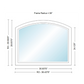 400 Series Specialty Equal Leg Arch Window 35 15/16" Wide Fixed Vinyl Exterior Wood Interior Low-E4 Dual Pane Argon Full Glass Grilles/Tempered Optional AFCP3006,AFCP301,AFCP302,AFCP303,AFCP3035,AFCP304,AFCP3045,AFCP305,AFCP3055,AFCP306 Or AFCP308