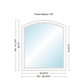 400 Series Specialty Equal Leg Arch Window 35 15/16" Wide Fixed Vinyl Exterior Wood Interior Low-E4 Dual Pane Argon Full Glass Grilles/Tempered Optional AFCP3006,AFCP301,AFCP302,AFCP303,AFCP3035,AFCP304,AFCP3045,AFCP305,AFCP3055,AFCP306 Or AFCP308