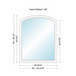 400 Series Specialty Equal Leg Arch Window 35 15/16" Wide Fixed Vinyl Exterior Wood Interior Low-E4 Dual Pane Argon Full Glass Grilles/Tempered Optional AFCP3006,AFCP301,AFCP302,AFCP303,AFCP3035,AFCP304,AFCP3045,AFCP305,AFCP3055,AFCP306 Or AFCP308