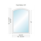 400 Series Specialty Equal Leg Arch Window 35 15/16" Wide Fixed Vinyl Exterior Wood Interior Low-E4 Dual Pane Argon Full Glass Grilles/Tempered Optional AFCP3006,AFCP301,AFCP302,AFCP303,AFCP3035,AFCP304,AFCP3045,AFCP305,AFCP3055,AFCP306 Or AFCP308