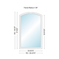400 Series Specialty Equal Leg Arch Window 35 15/16" Wide Fixed Vinyl Exterior Wood Interior Low-E4 Dual Pane Argon Full Glass Grilles/Tempered Optional AFCP3006,AFCP301,AFCP302,AFCP303,AFCP3035,AFCP304,AFCP3045,AFCP305,AFCP3055,AFCP306 Or AFCP308