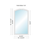 400 Series Specialty Equal Leg Arch Window 35 15/16" Wide Fixed Vinyl Exterior Wood Interior Low-E4 Dual Pane Argon Full Glass Grilles/Tempered Optional AFCP3006,AFCP301,AFCP302,AFCP303,AFCP3035,AFCP304,AFCP3045,AFCP305,AFCP3055,AFCP306 Or AFCP308